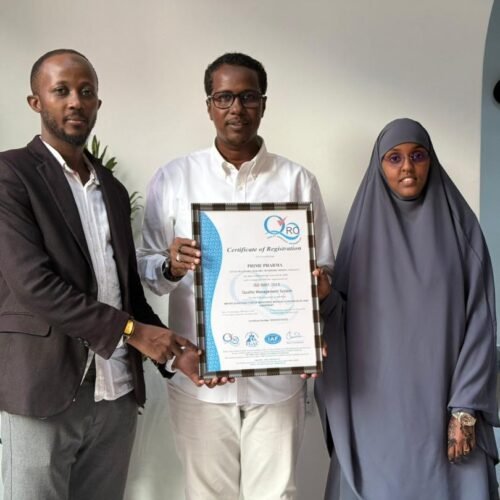 Handing Over of ISO Certificate to the CEO Prime Pharma